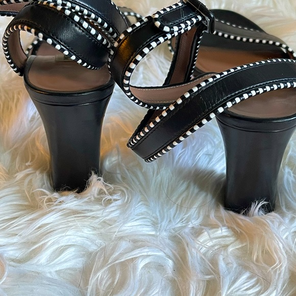 Tabitha Simmons SZ 38 1/2 Black Leticia Leather Ankle Wrap Sandals! - Picture 4 of 11